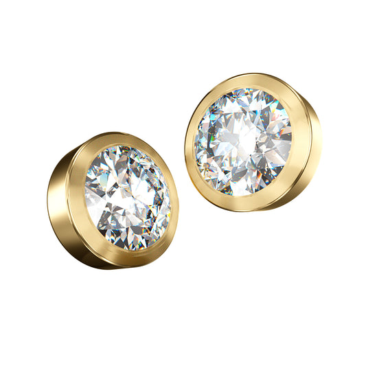 Shiny Circle Gold White