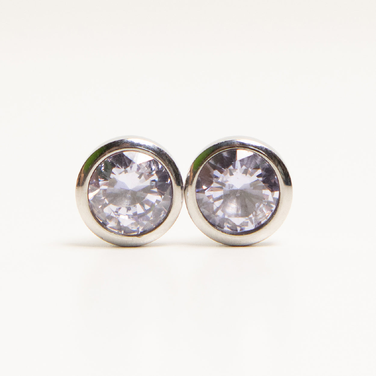 Shiny Circle Silver Lavendel