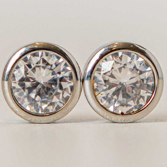 Shiny Circle Silver White