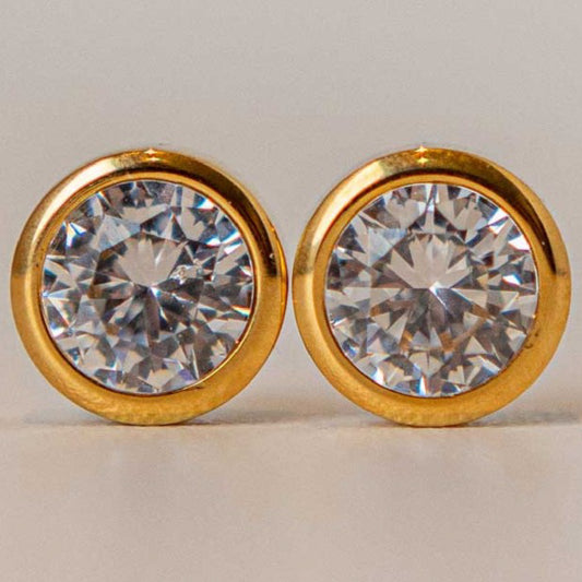 Shiny Circle Gold White