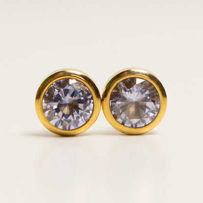 Shiny Circle Gold Lavendel